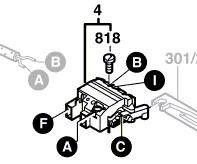 Interrupteur GWS 11-125 CIE / GWS 1000 / GGS 8 CE